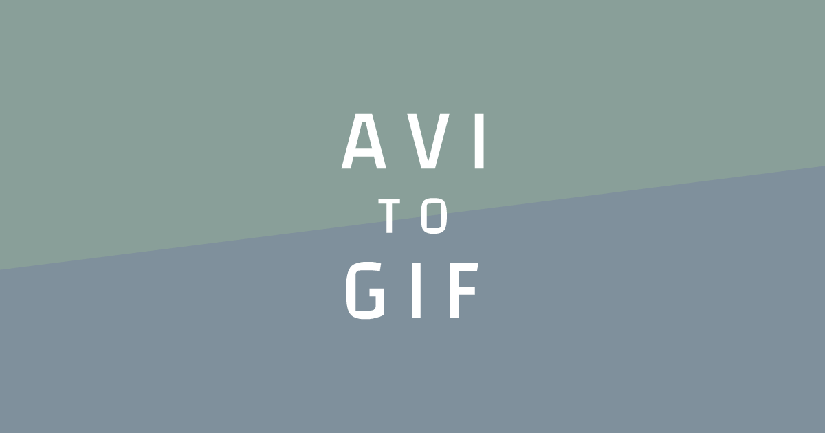 Avi To Gif